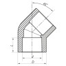 Кут 45 90 PPR Koer K0202.PRO (KP2567)