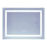 Дзеркало Mixxus Warm MR02-80x60 (годинник, LED-підсвічування, антизапотівання) (MI6004)