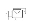 Трійник Koer KF.T06FFM.WN 1/2'' ВВЗ (без нікелю) (KR3030)
