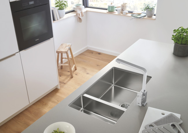 Мийка для кухні із нержавіючої сталі Grohe K700U (31575SD1)