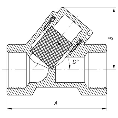 Фільтр грубої очистки 3/4 "(нікельований) Koer KR.F01.N (KR2771)