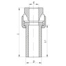 Розбірне різьбове з'єднання ВР 20x1 / 2F PPR Koer K0234.PRO (KP2599)