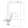 Змішувач для кухні SOLONE EZA4-B090