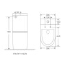 Унітаз-компакт Mixxus Premium Bevel-0402-R 670x390x880mm, система змиву RIMLESS (MP6474)