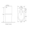 Унітаз-компакт Mixxus Premium Bevel-0401-T1 625x390x845mm, система змиву TORNADO 1.0 (MP6473)